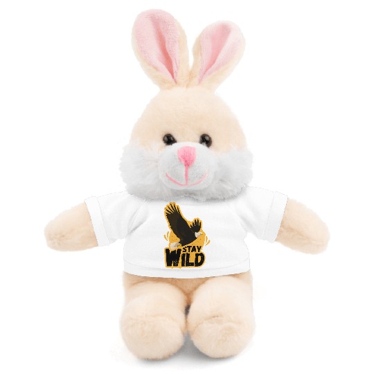 Eagle with Stay Wild Message Stuffed Animals With Tee