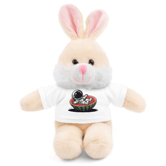 Playful Astronaut on Watermelon Slice Stuffed Animals With Tee