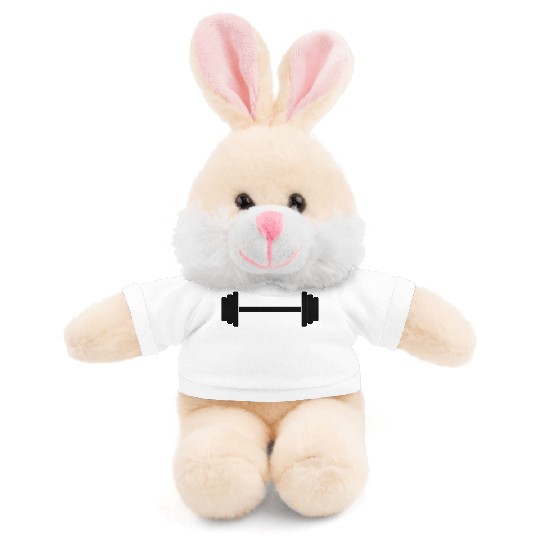 Gym Dumbbell Barbell Weight Athletics 1c Stuffed Animals With Tee