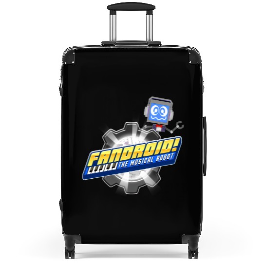 Fandroid Logo with Waving Fandroid Suitcases