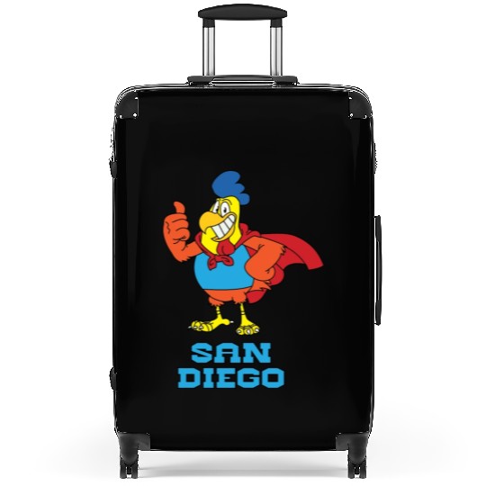Classic Vintage San Diego Chicken Suitcases