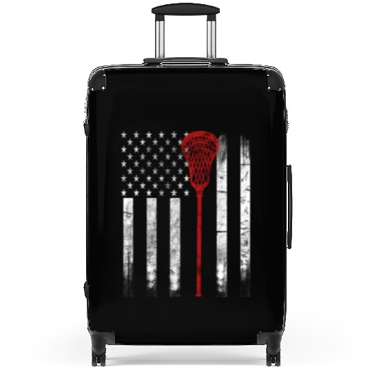 Lacrosse Flag Suitcases