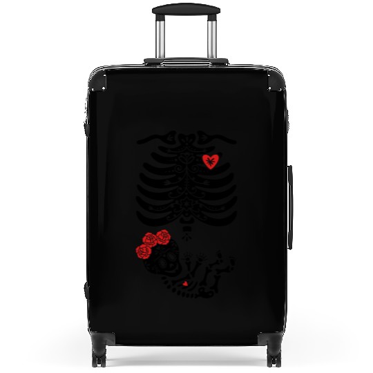 Maternity Sugar Skull Girl - Frida Suitcases