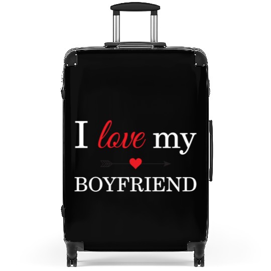 I Love My Boyfriend Suitcases