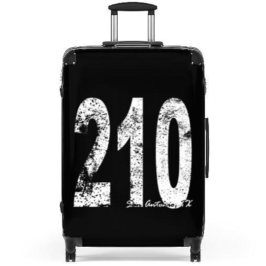 Vintage San Antonio Area Code 210 Suitcases