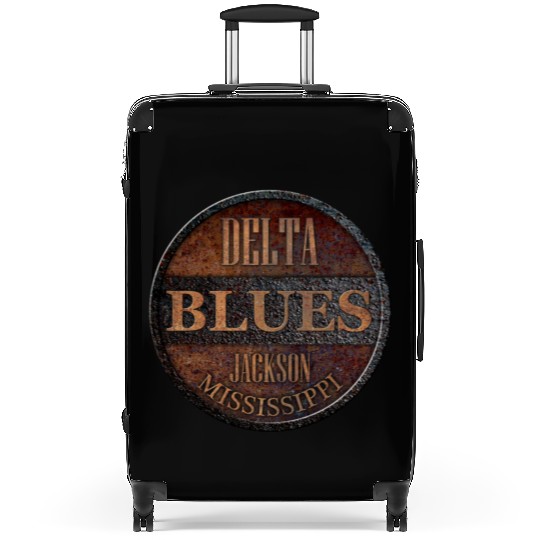 rusty delta blues jackson Suitcases