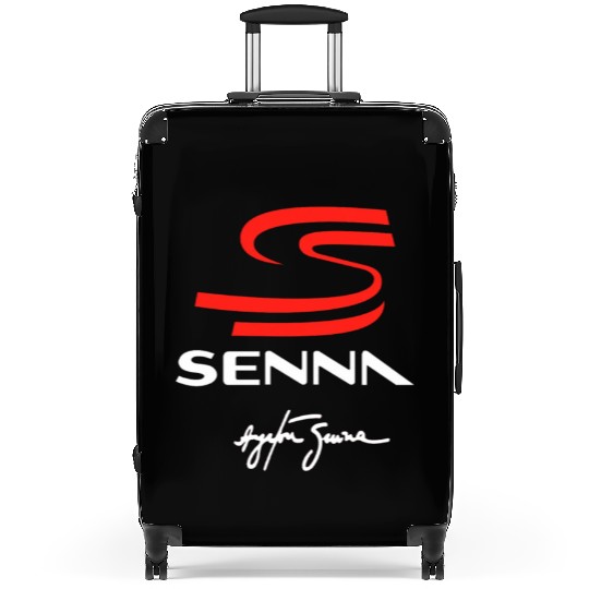 ayrton senna logo Suitcases