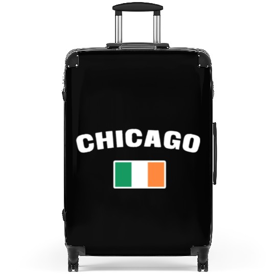 Saint Patrick's Day Chicago Irish Flag Suitcases