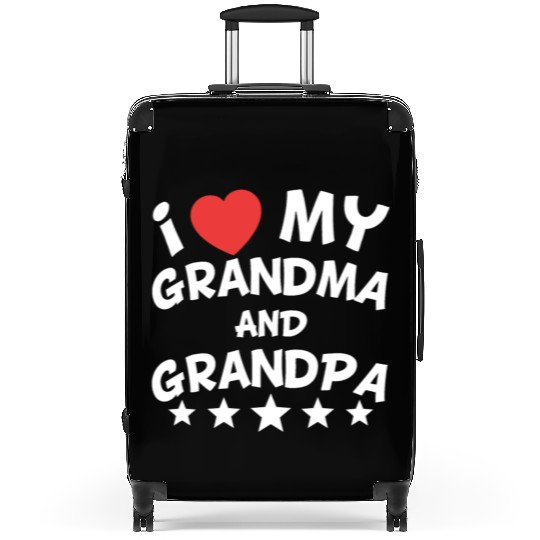 I Heart My Grandma And Grandpa Suitcases
