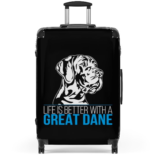 LIFE IS BETTER WITH A GREAT DANE Suitcases