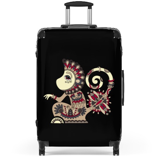 Aztec Monkey Suitcases