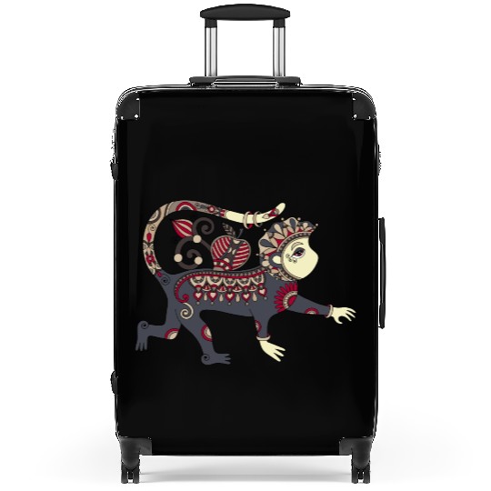 Aztec Monkey Suitcases