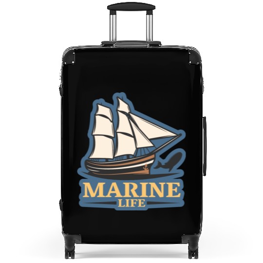 marine life logo Suitcases