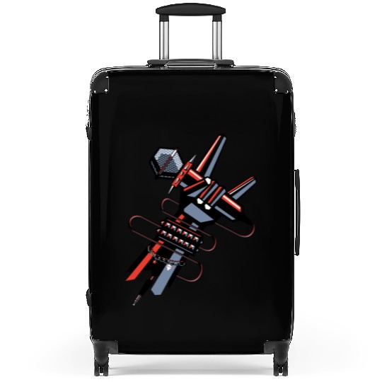 hard rock horns robot Suitcases