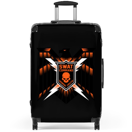 hawk crest mma Suitcases