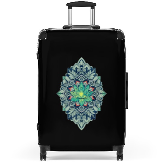 Lotus of The Mandala Suitcases