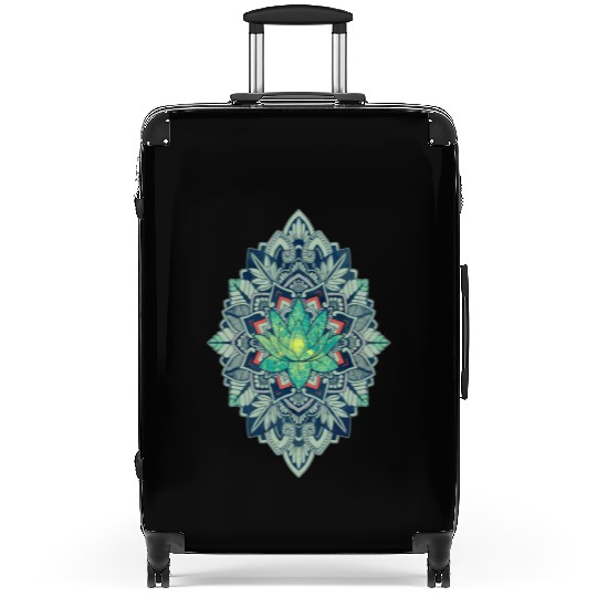 Lotus of The Mandala Suitcases