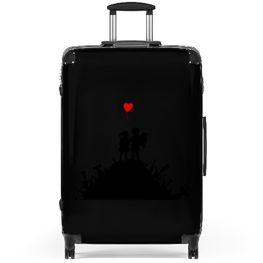 Banksy Graffiti Street Art War and Love Guns Heart Suitcases