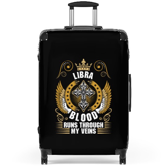Libra Blood Runs Through My Veins Suitcases
