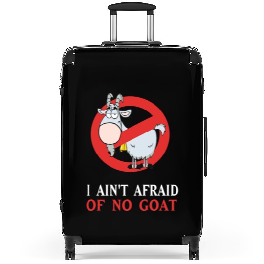 Cubs Goat Funny Suitcases I Ain t Afraid of No Goat