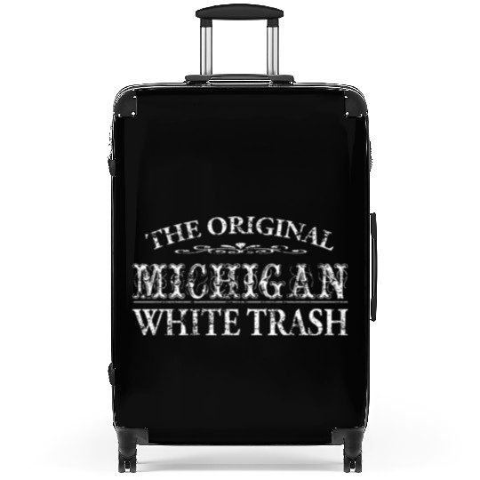 Funny Redneck Michigan White Trash Suitcases