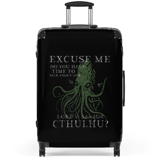 Lord & Savior Cthulhu Funny Lovecraft Vintage Suitcases