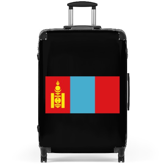 flag mongolia Suitcases