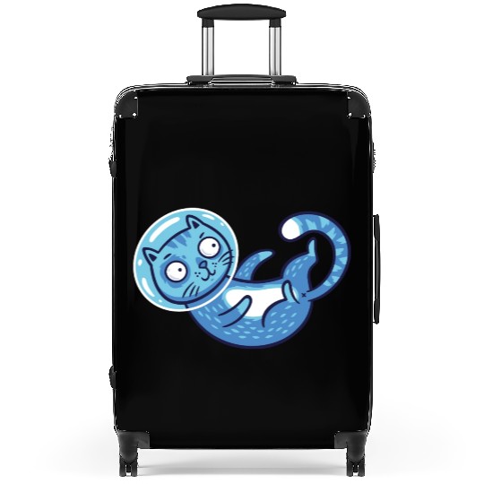 Space cat Suitcases