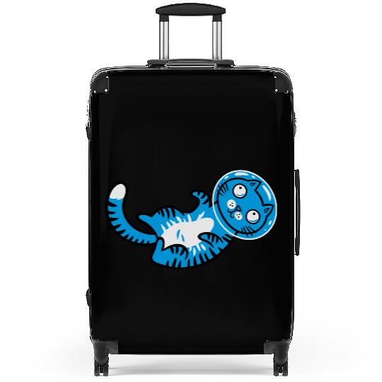 Space cat Suitcases