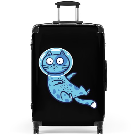Space cat Suitcases