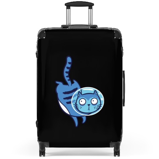 Space cat Suitcases