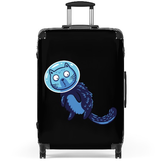 Space cat Suitcases