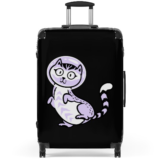 Space cat Suitcases