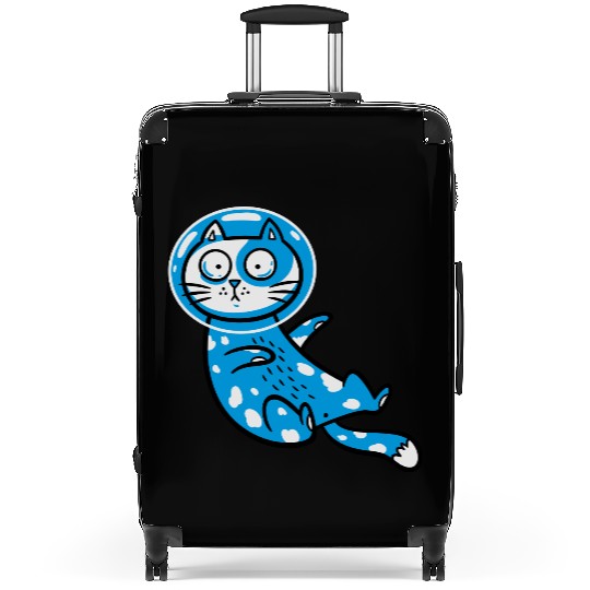 Space cat Suitcases