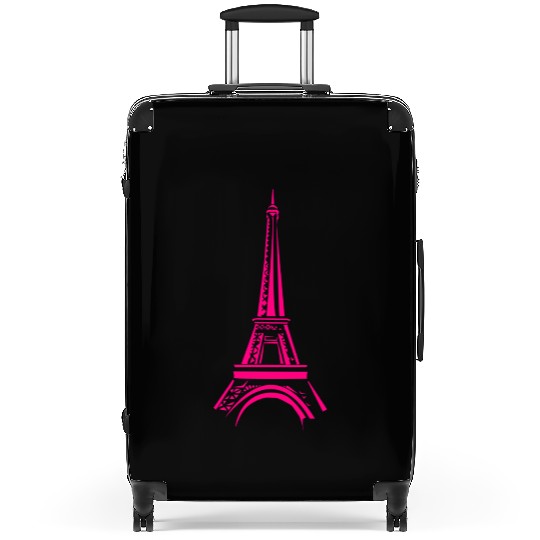 Eiffel Pink Tower Suitcases
