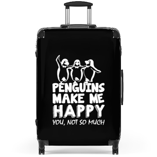 Penguins Make Me Happy Suitcases