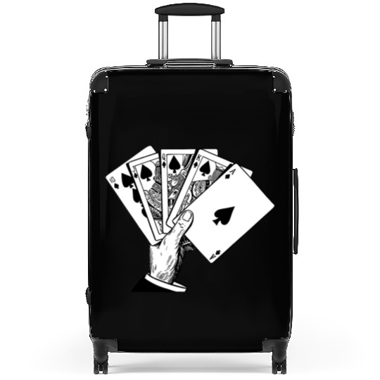 Royal Flush Vintage Illustration Suitcases