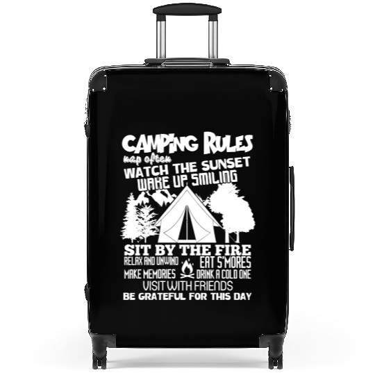 Camping Rules Suitcases, Camping Suitcases