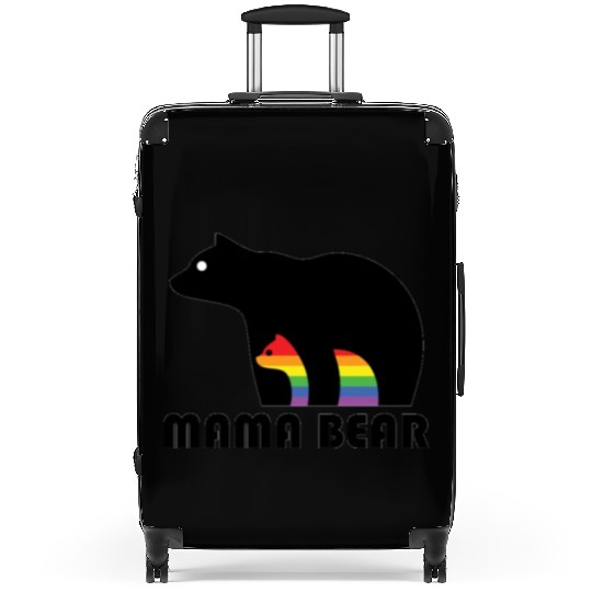Mama Bear Gay Pride Rainbow LGBT Suitcases