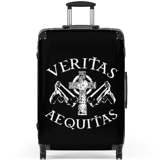 Veritas Aequitas Boondock Saints Irish Vigilante P Suitcases