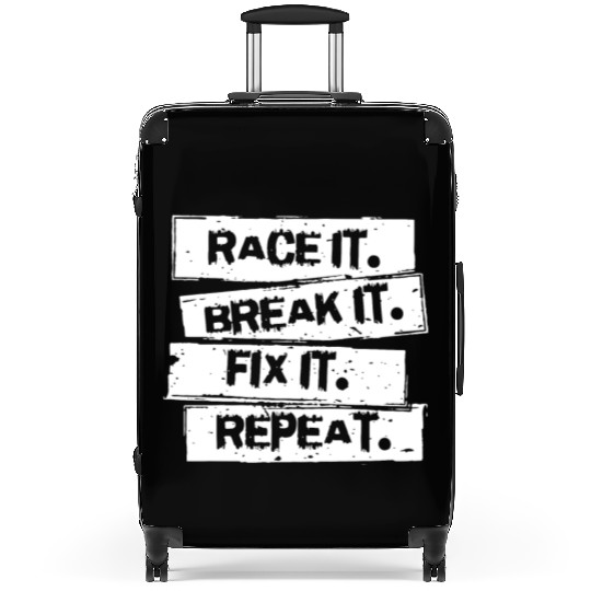Race It Break It Fix It Racing Car Hot Rod Muscl Suitcases