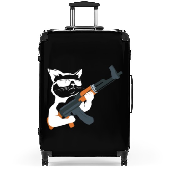 Gunning for Kitties funny Cat Gift Suitcases Suitcases
