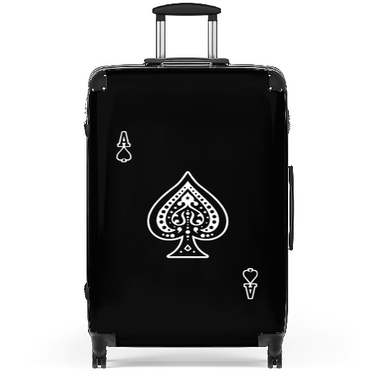 Ace Of Spades Playing Card A o s Aos Black Gamblin Suitcases