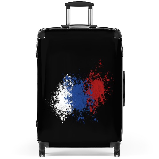 russian splatter Suitcases