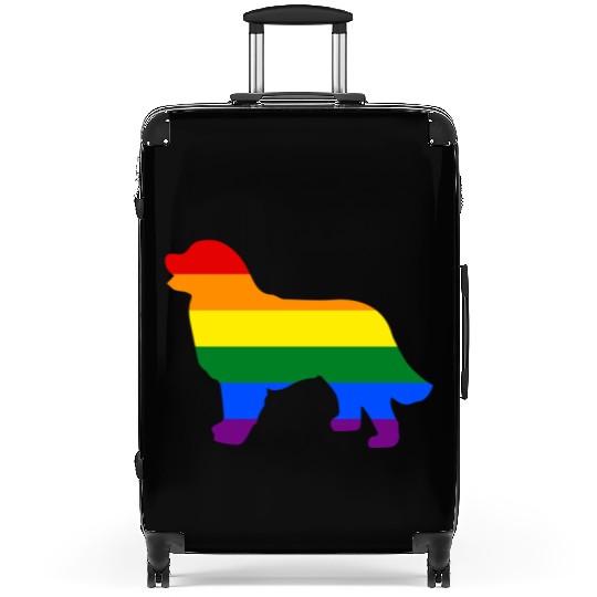 Gay Pride Dog Bernese Mountain Dog Gay Pride Dog Apparel Suitcases