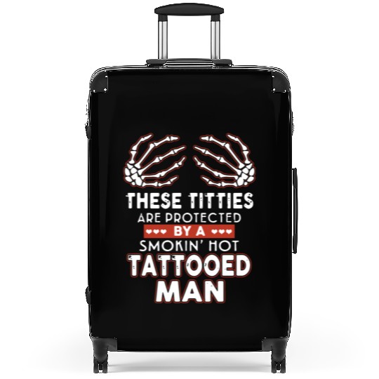 there titties are protected by a smoking hot tatto Suitcases