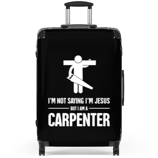Funny Christian Carpenter Jesus Graphic Suitcases