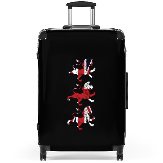 Union Jack Three Lions United Kingdom Great Flag Suitcases