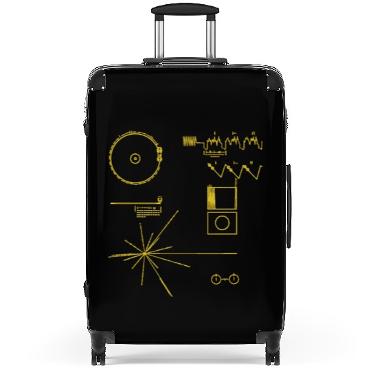 NASA golden record official image voyager Suitcases