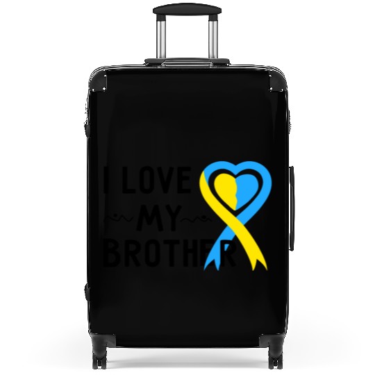Down Syndrome Awareness I Love My Brother Suitcases